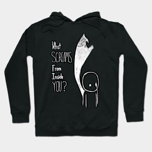 What Screams Sketch (White) Hoodie